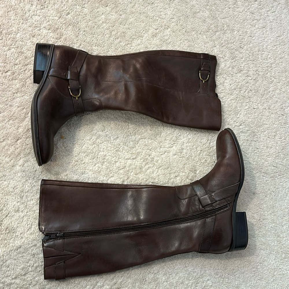 Brown Ralph Lauren tall boots